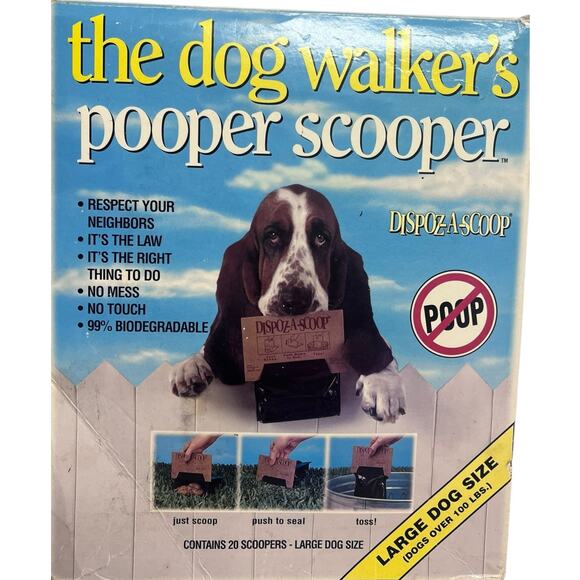 20 Count Dispoz-A-Scoop No-Touch Scoopers Dog Poop Clean Up | Large Dog - Picture 2 of 7